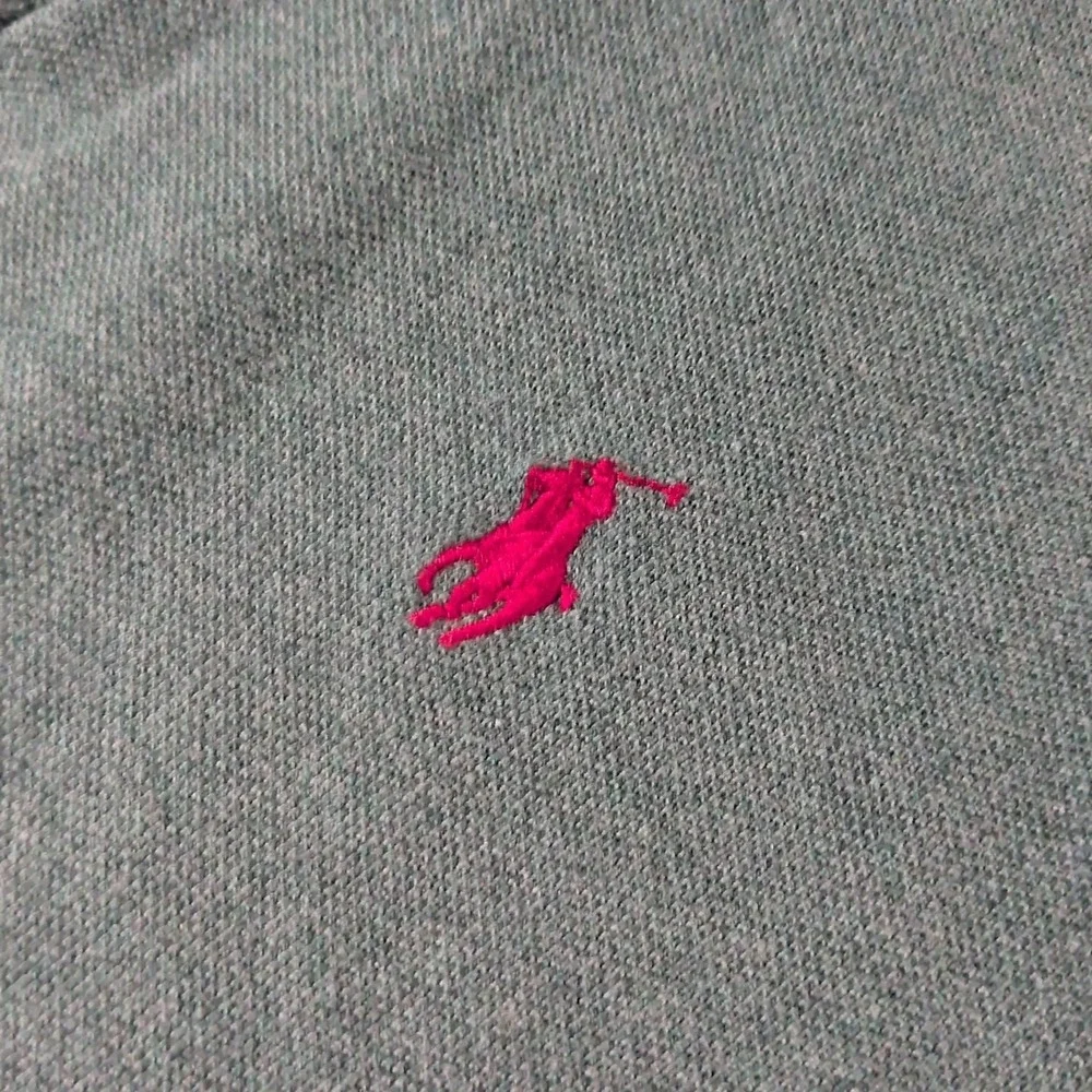 Vintage Y2K Polo‎ Ralph Lauren Polo Shirt Short Sleeve Green Red Logo XL